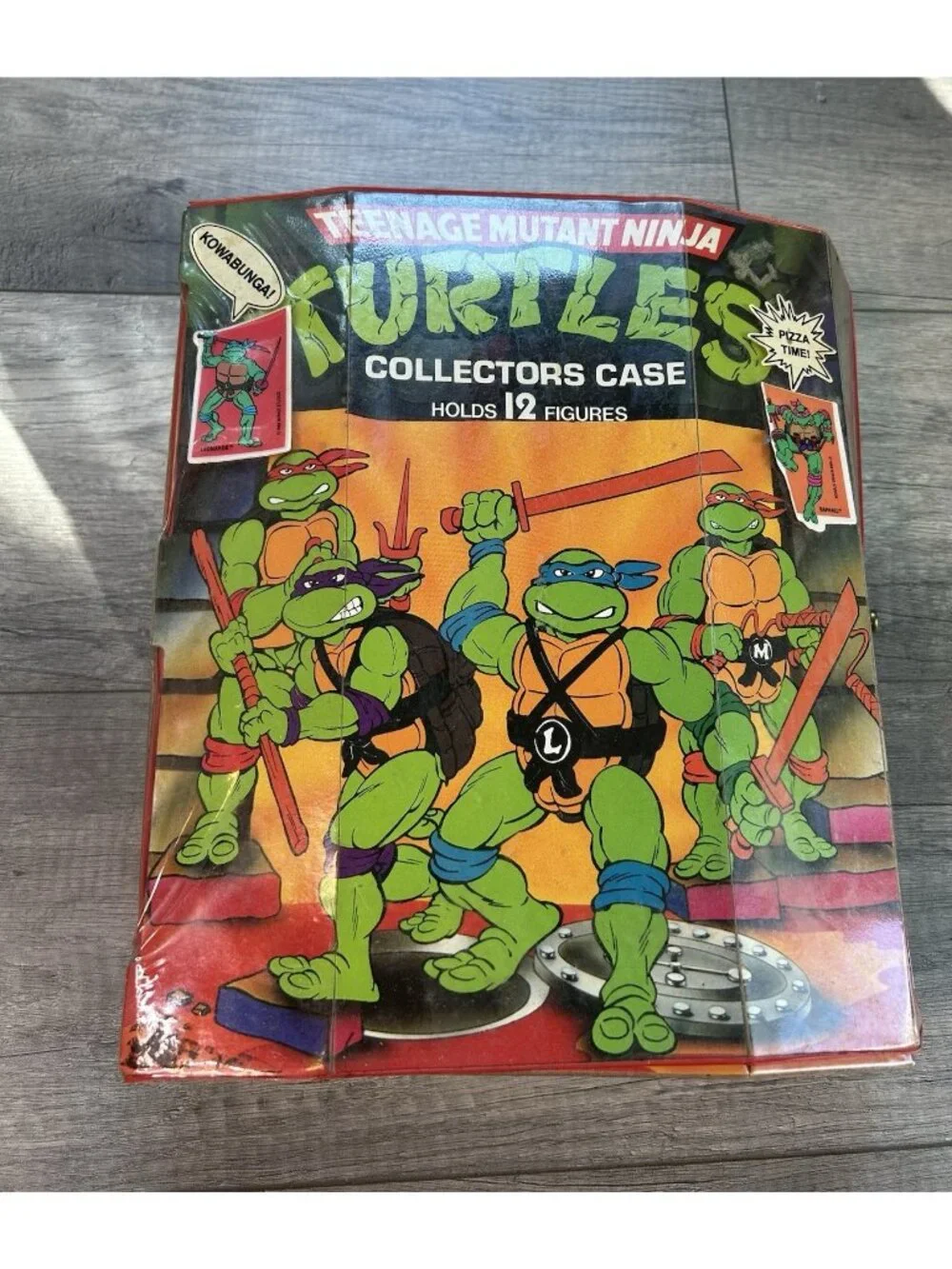 TMNT Teenage Mutant Ninja Turtles Figure Lot w/ Collectors Case Vintage 1988 - Picture 3 of 16